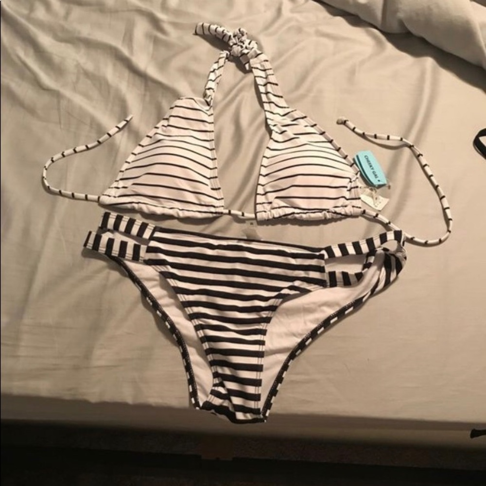 Black and White Swim Suit